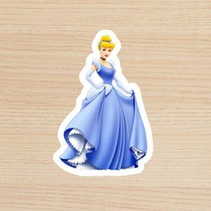 Cinderella Vinyl Theme Sticker, 2 inches big